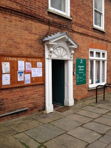 Library entrance